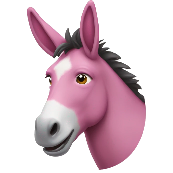 Pink donkey emoji