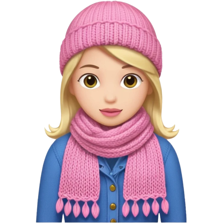 Pink scarf emoji