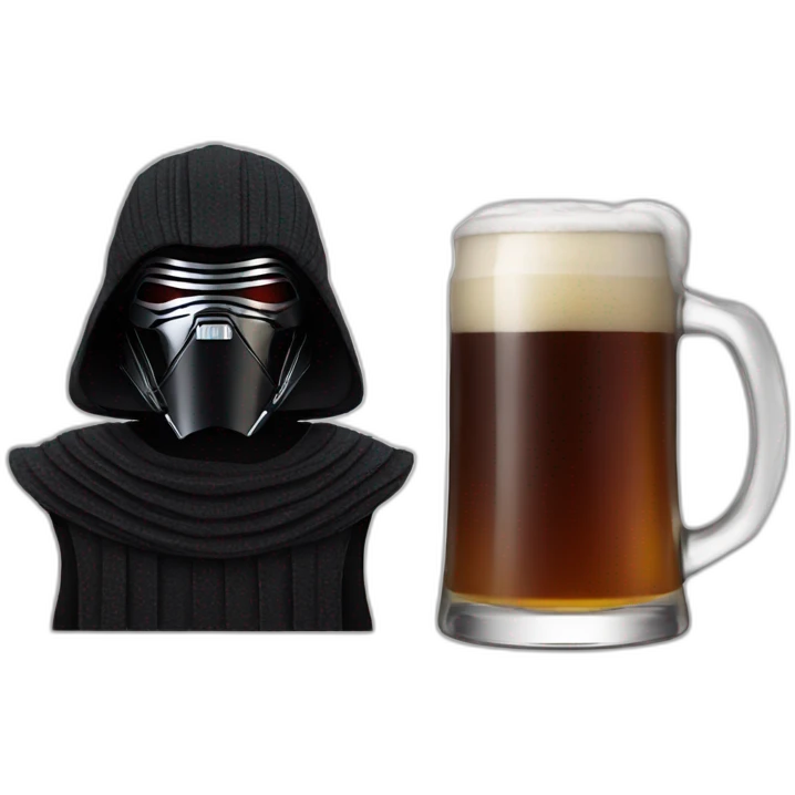 Kylo Ren beer emoji