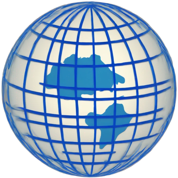 globe with blue meridians emoji