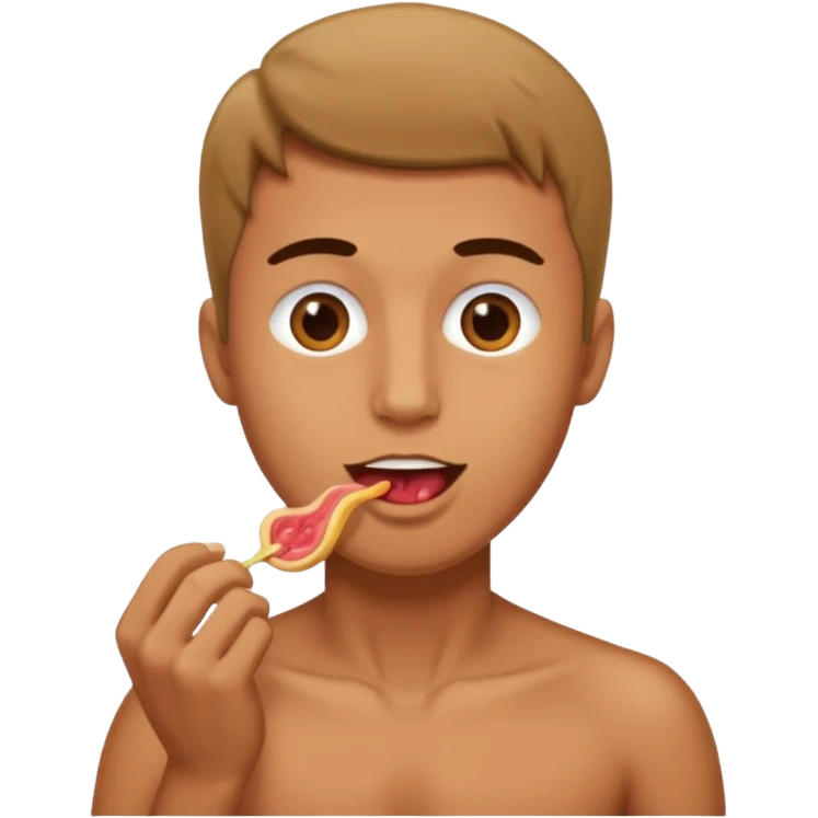 Man eat vagina emoji