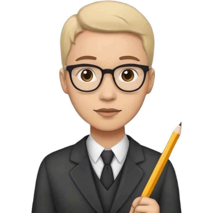 teacher at blackboard emoji