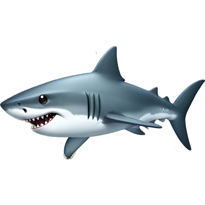 Shark with a gun emoji