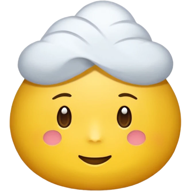 파스텔톤의 미니멀한 쉐잎의 그라데이션 이모지 emoji
