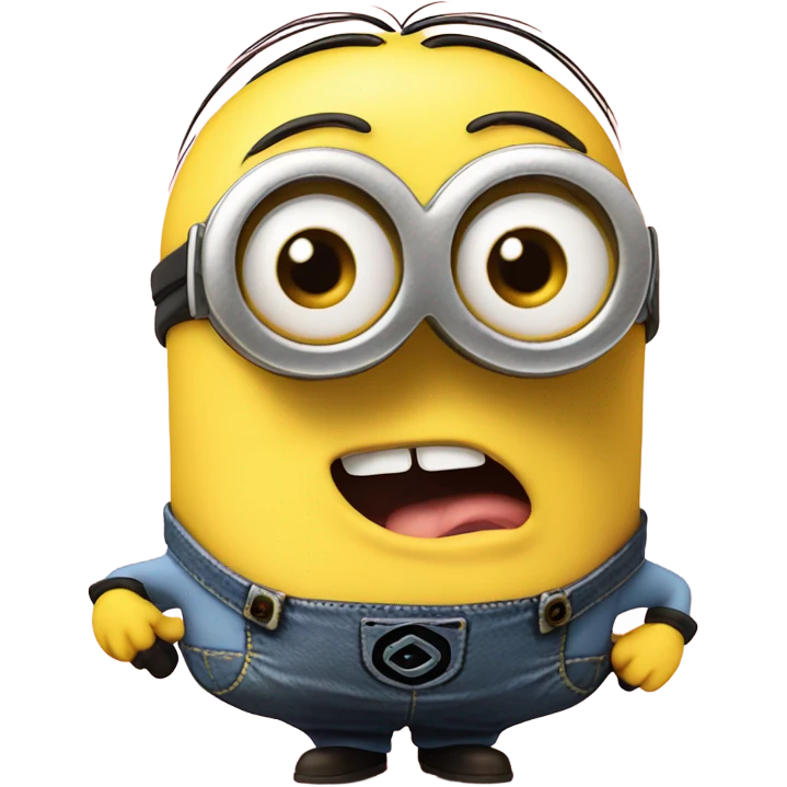 Minion sticking his tongue out  emoji