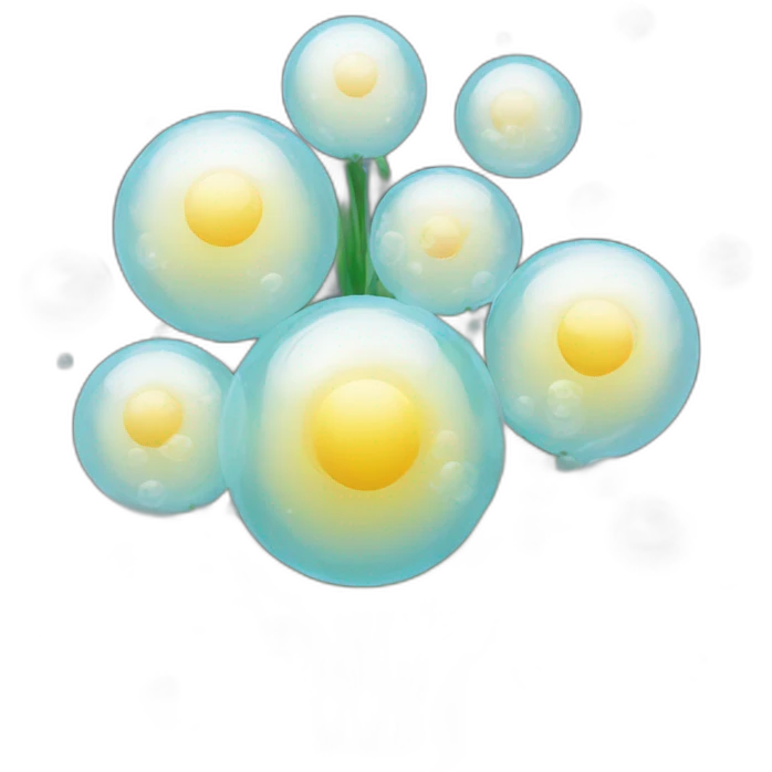 bouquet of air bubbles emoji