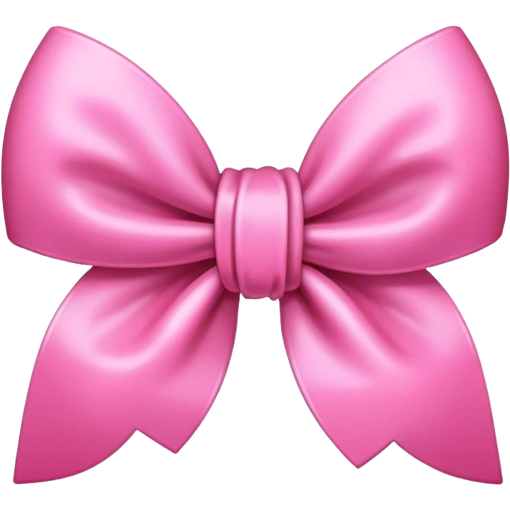 Cute pink bow emoji