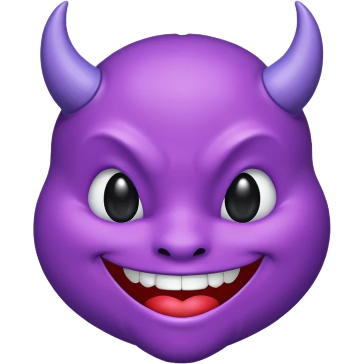 purple devil kiss emoji emoji