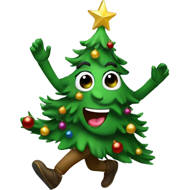 Christmas tree dancing  emoji