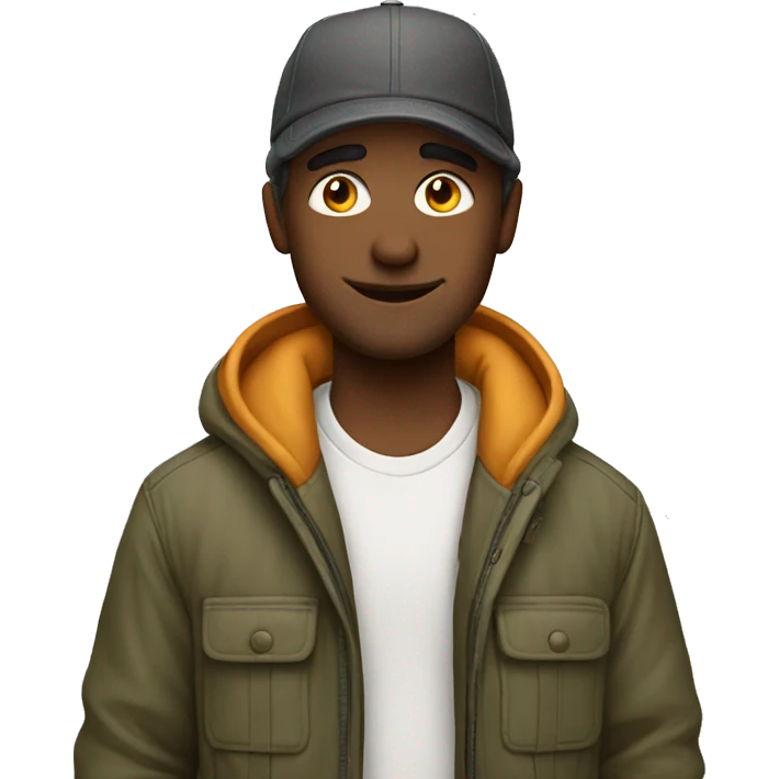 cool guy in outdoor attire emoji