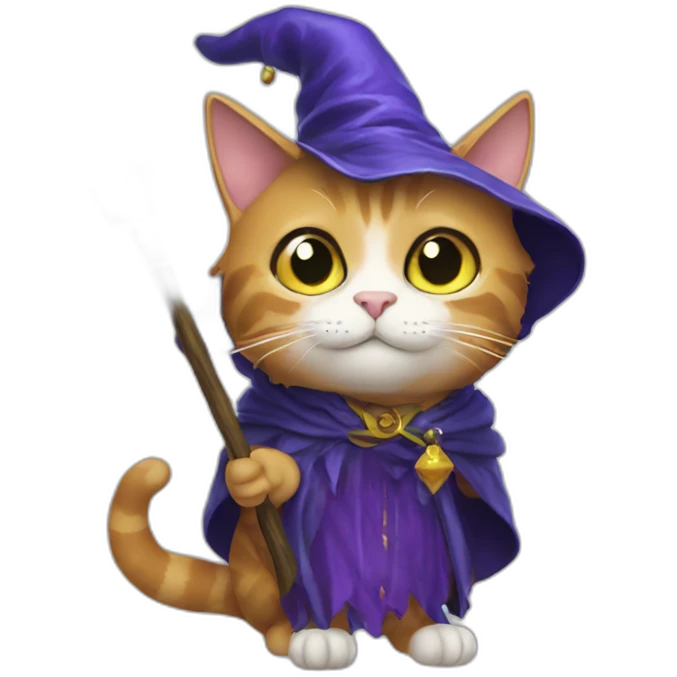 cat wizard emoji