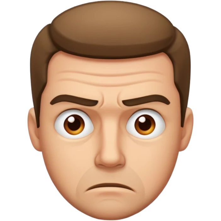 man frustrated emoji