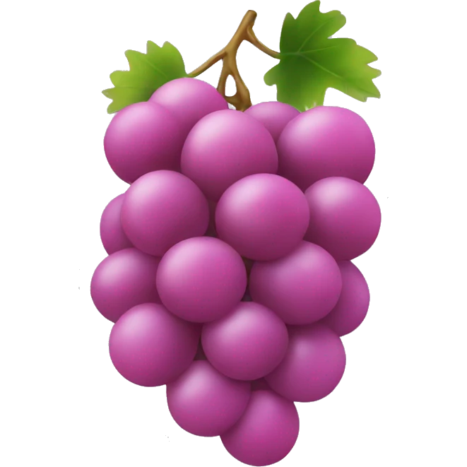 Pink grapes emoji
