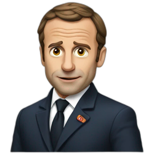 Macron stupide emoji