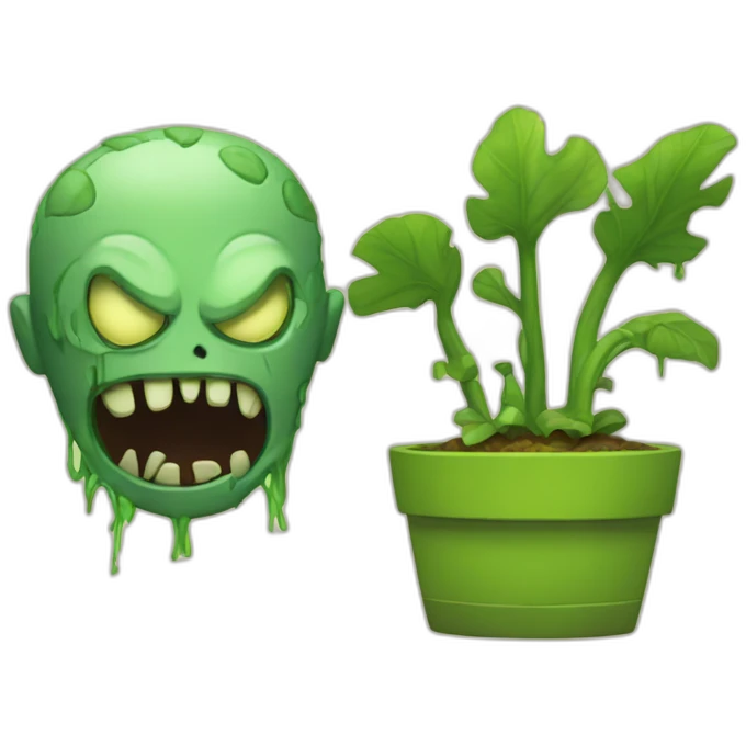 Plante vs zombi emoji