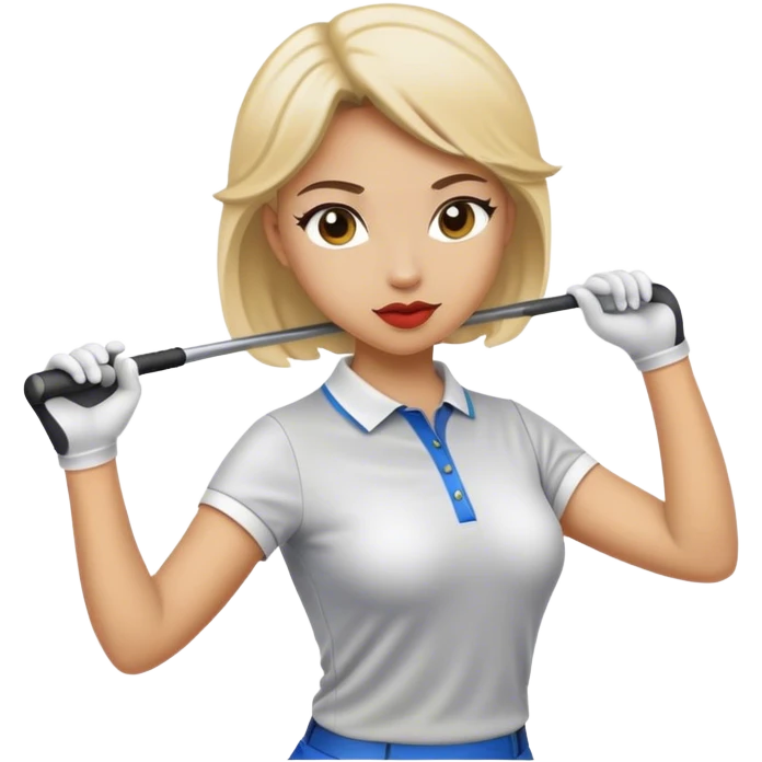 Female Golf swing emoji