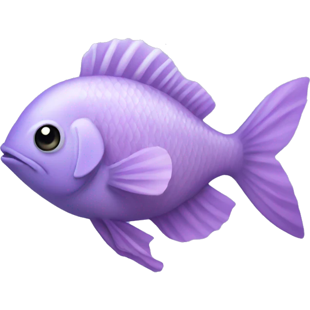 Pastel purple fish emoji