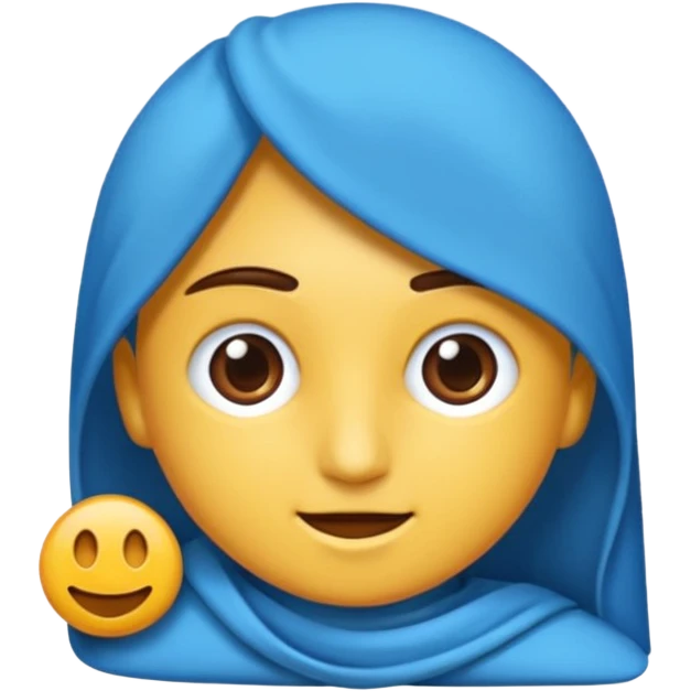 Mavi ateşli mavi kalp emoji