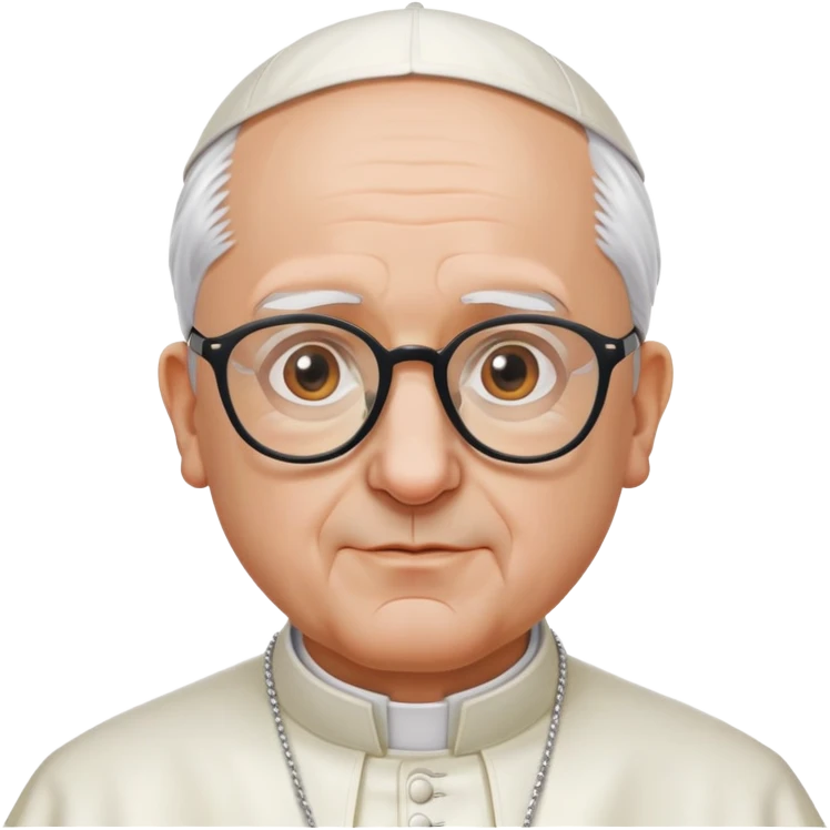 Pope with glasses emoji