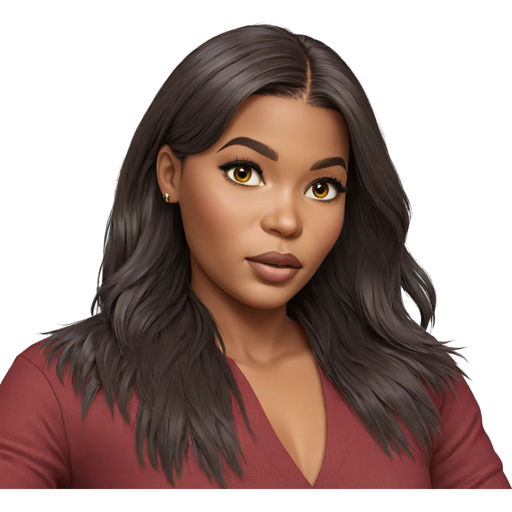 realistic portrait of girl emoji