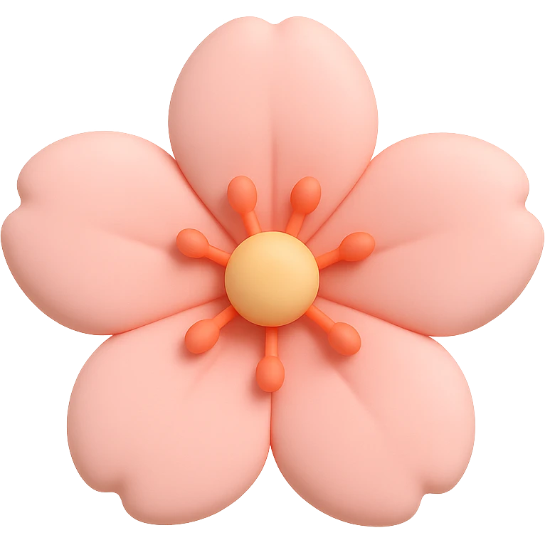 sakura cherry blossom flower, remove background emoji