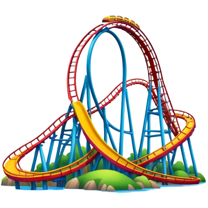 rollercoaster park island emoji
