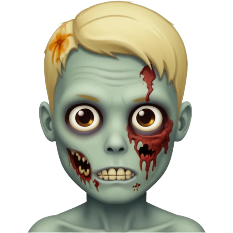Zombie Boy with Blonde hair emoji