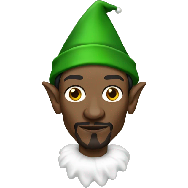 Snoop dogg as an elf emoji