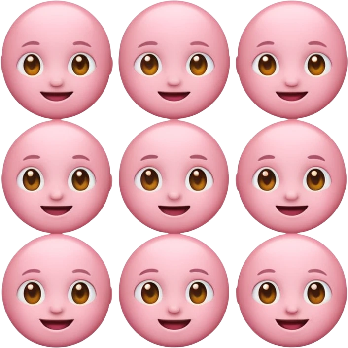 Cute baby pink emojies  emoji