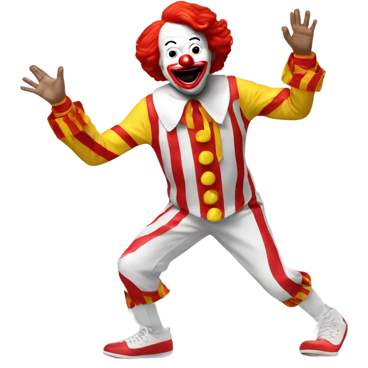 Ronald McDonald dancing  emoji