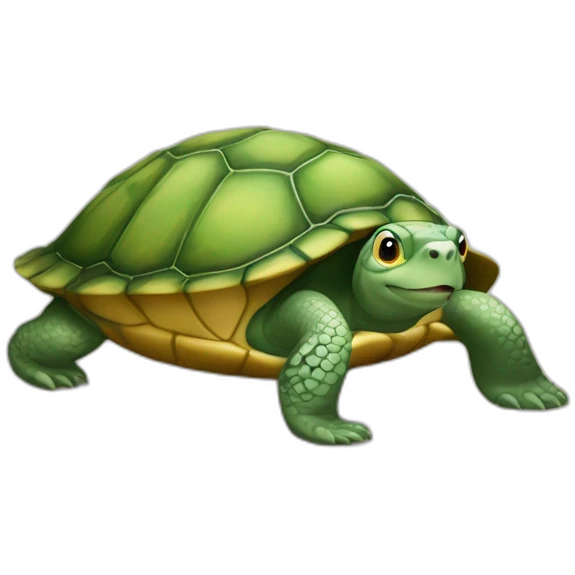 Tortue sur loutre emoji