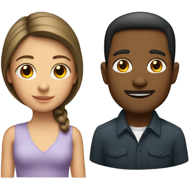 Girl and a man emoji