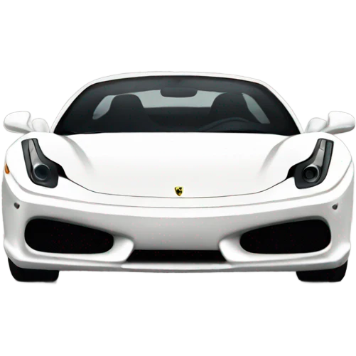 white ferrari emoji