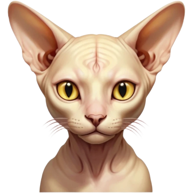 aesthetic brilliant divine lighting, oil paint  -  hieronymus bosch phantasmagoric mutated beautiful ethereal body of evil sphynx emoji