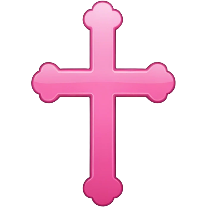 Pink cross  emoji