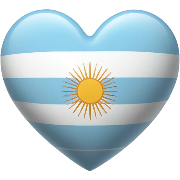 heart with argentina flag emoji