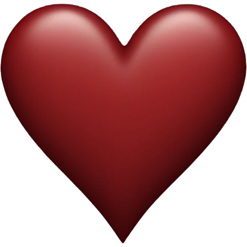 dark red heart emoji
