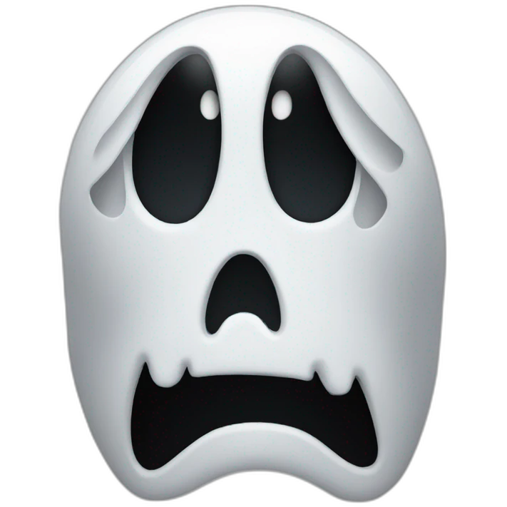 Ghost face from scream emoji
