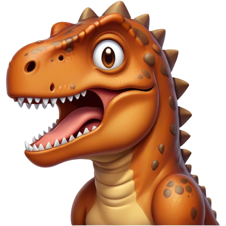 face of a dinosaur crying out loud emoji