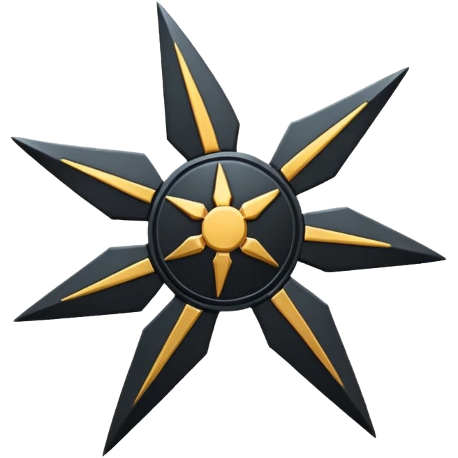 black shuriken emoji