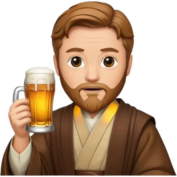 Obi-wan with a beer emoji