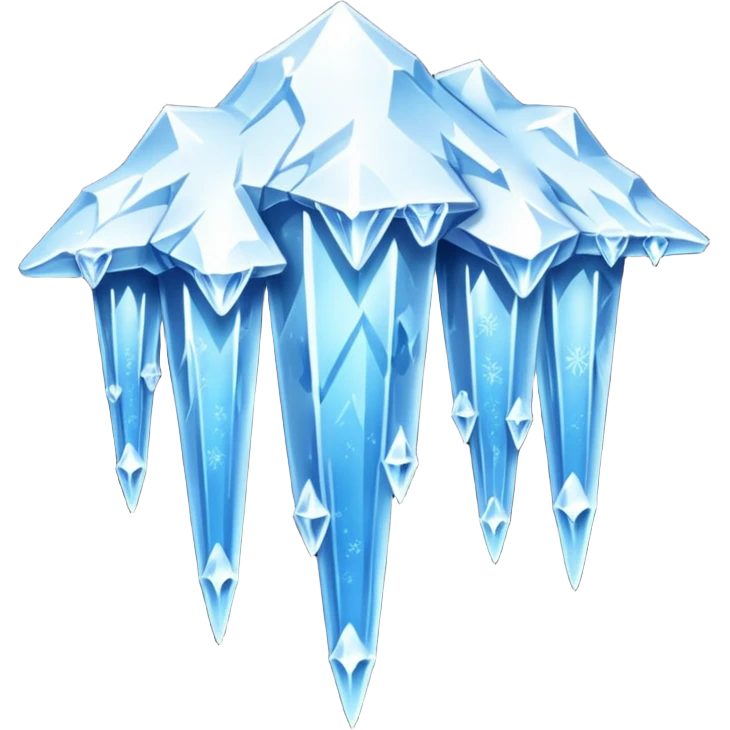 Icicles and Frozen Snow emoji