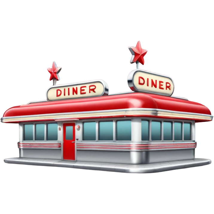 1950s diner exterior emoji