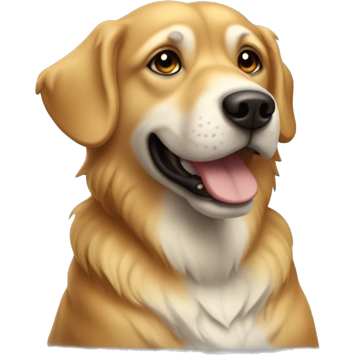 woof doré très doré qui s'apelle Ulysse emoji