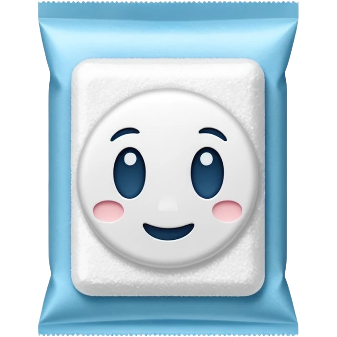 package of white granulated sugar without a face emoji