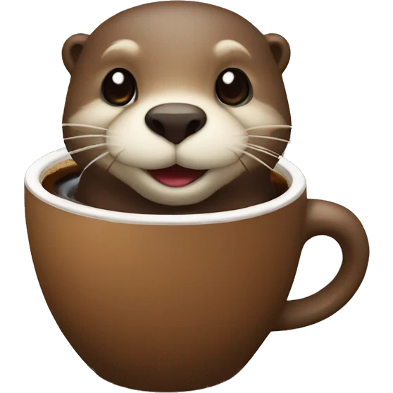 otter coffee emoji