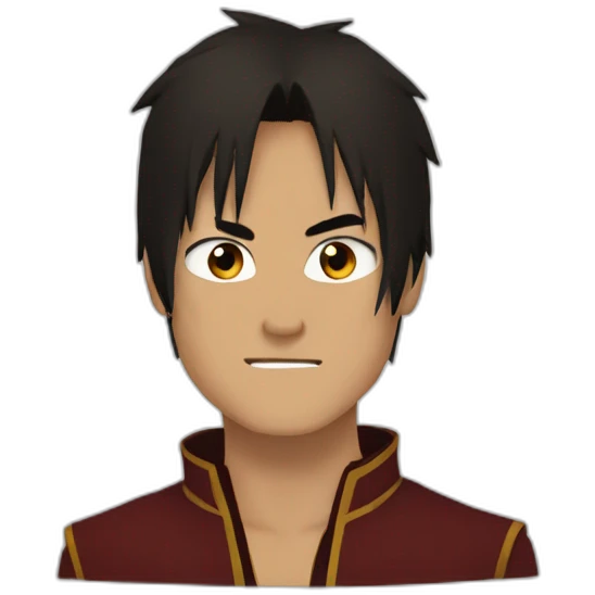 Zuko with scar on the wrong side emoji