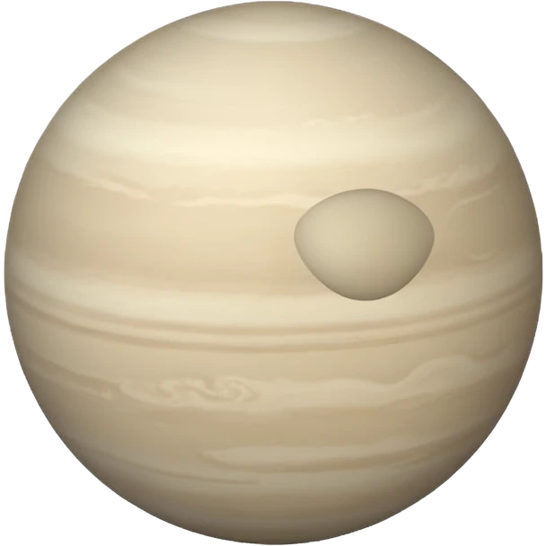 Venus planet emoji, pale warm grey sphere, subtle soft haze, no visible features, simple and round, no text emoji