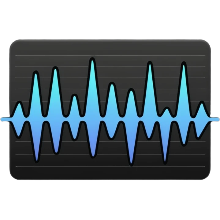 full black audio spectrum, the spectrum is black emoji