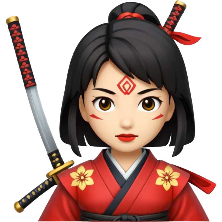 samurai girl emoji
